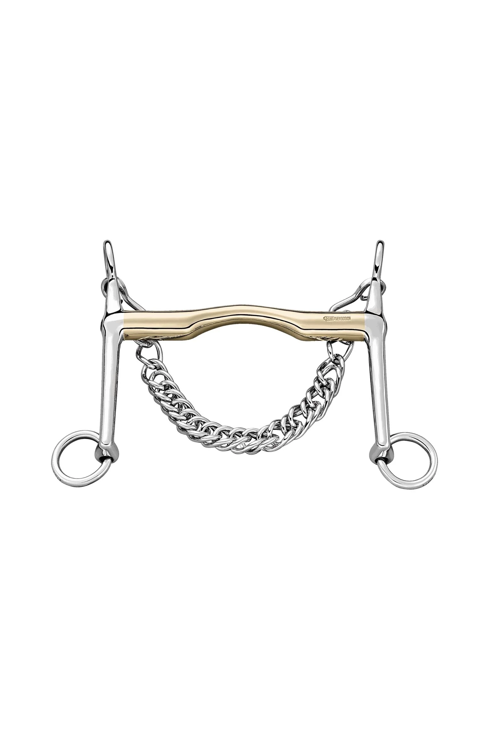 Weymouth Bit "FC",W.Port 14mm, Long Shanks, Sensogan Metall 125 mm
