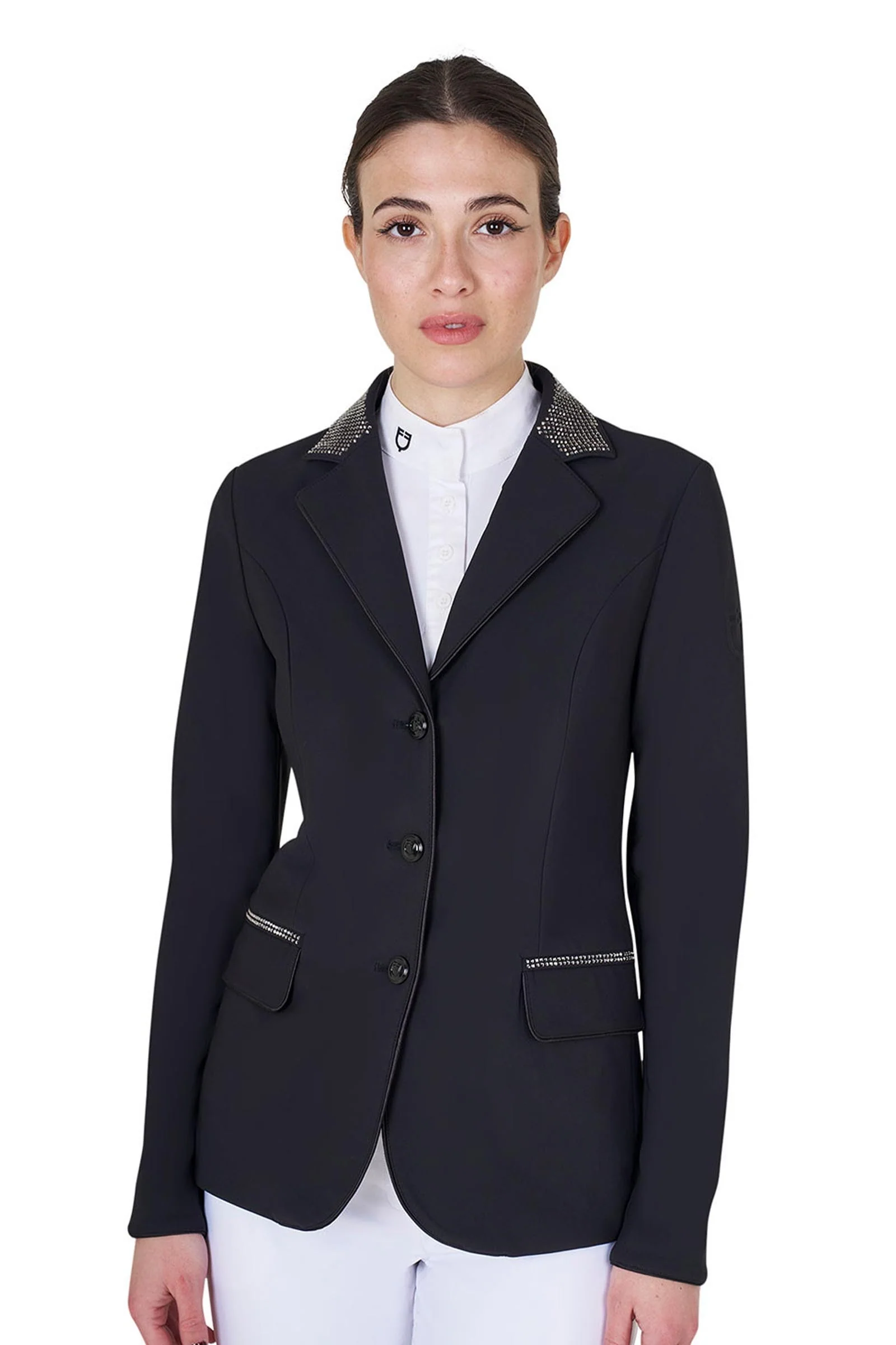 Women's Competition Jacket With Rhinestones Black M