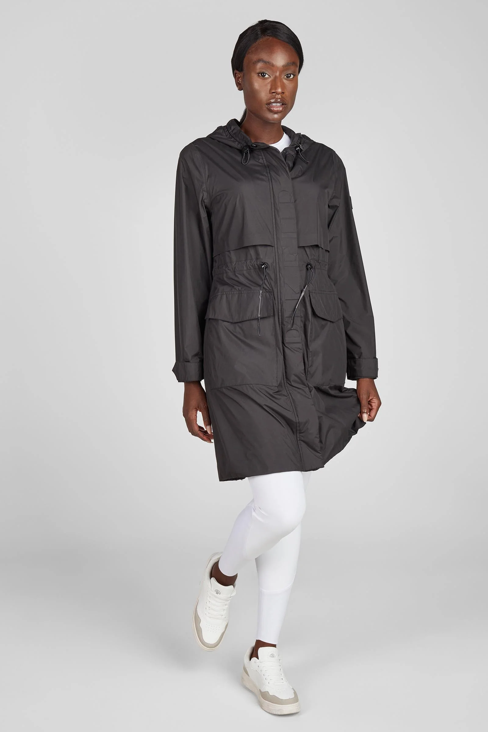 Women´s Long Raincoat Black 10