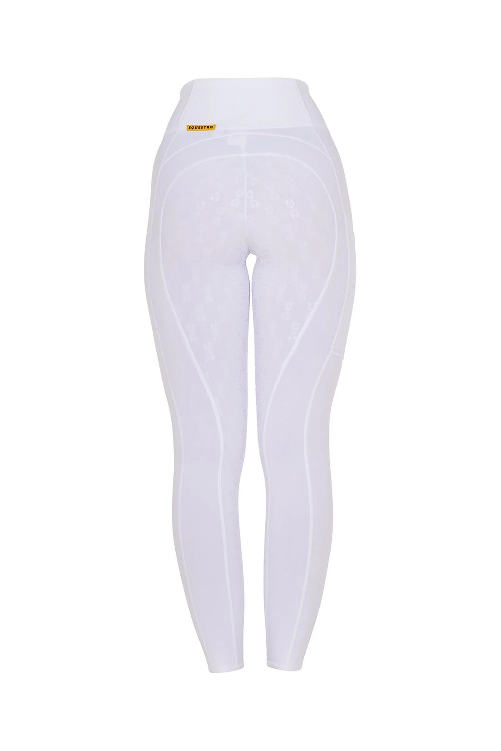 Women's Slim Fit Full Grip High-Waisted Leggings White/White M