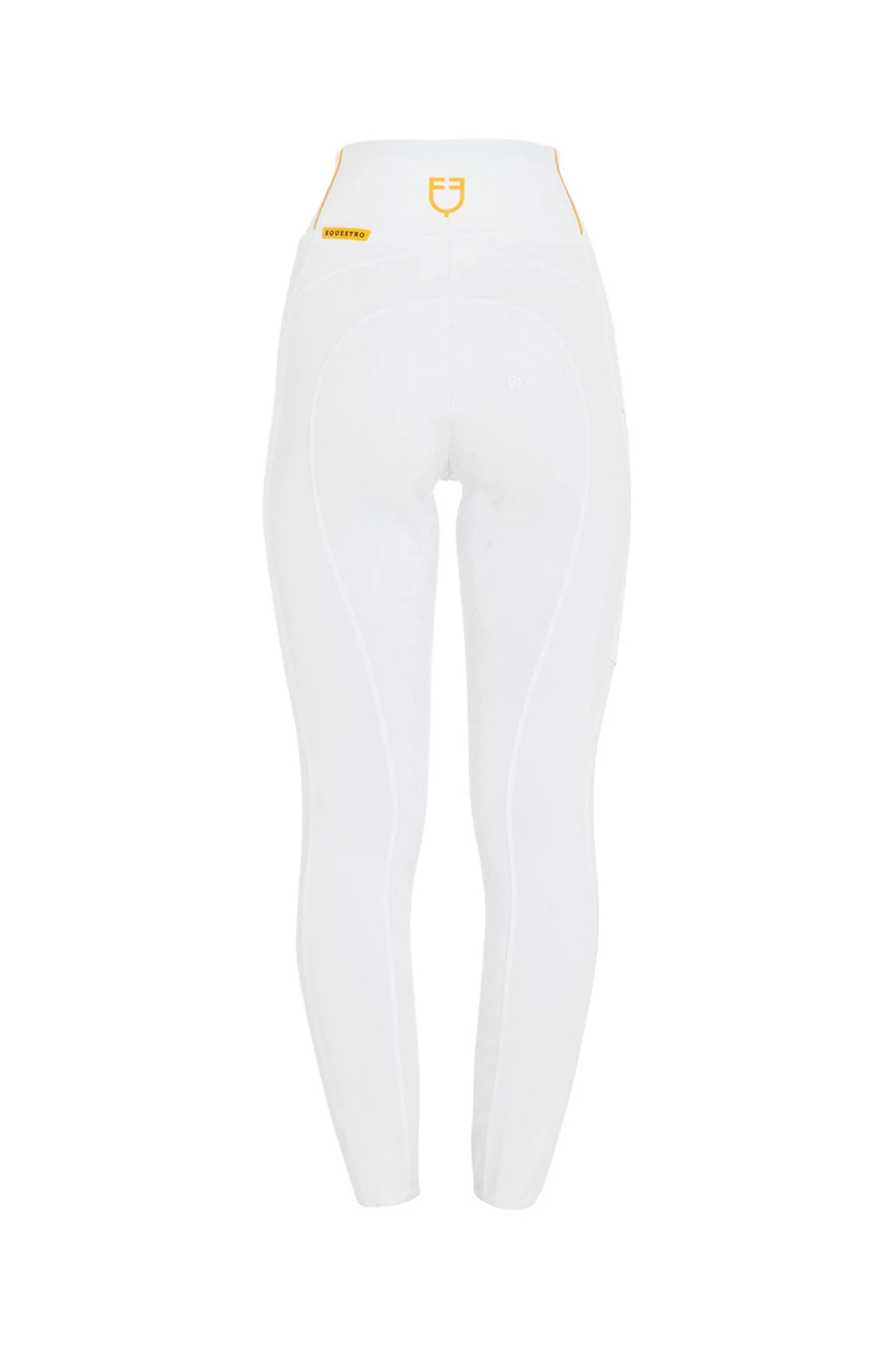 Women's Slim Fit Light Full Grip High-Waisted Leggings White XS