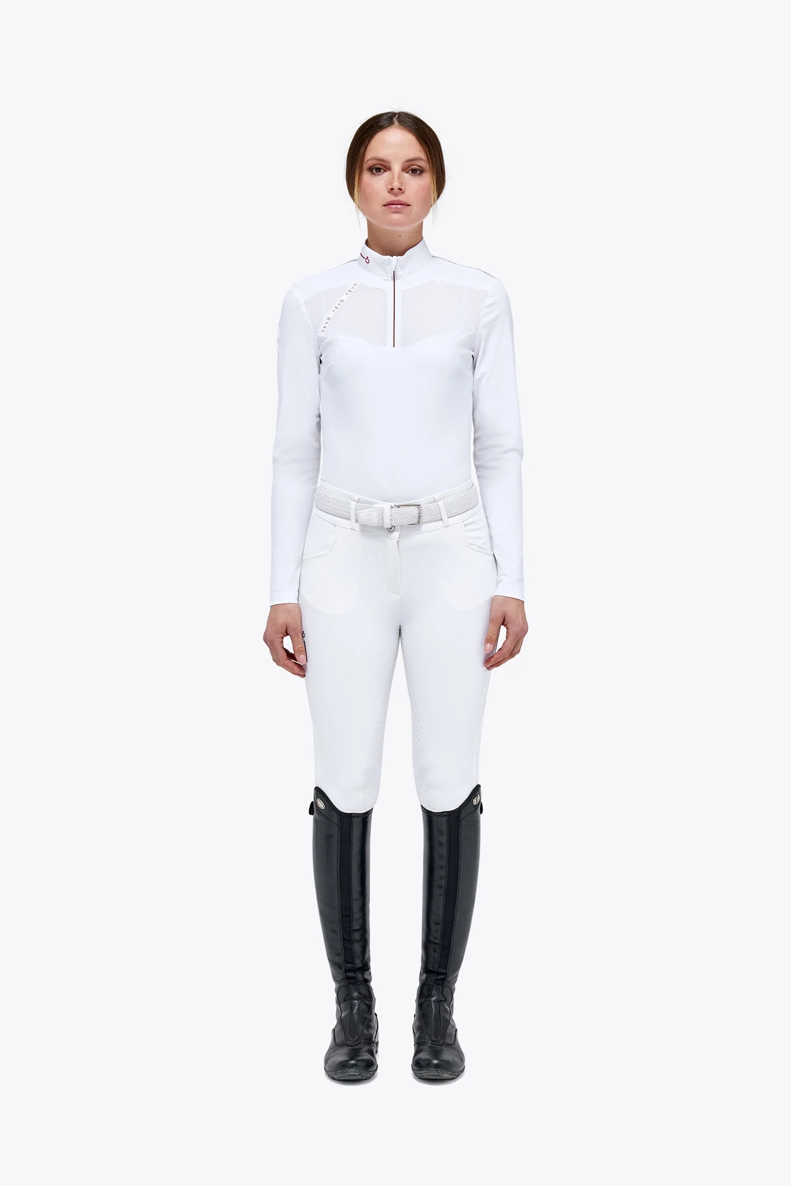 Women's Technical Knit Polo White L