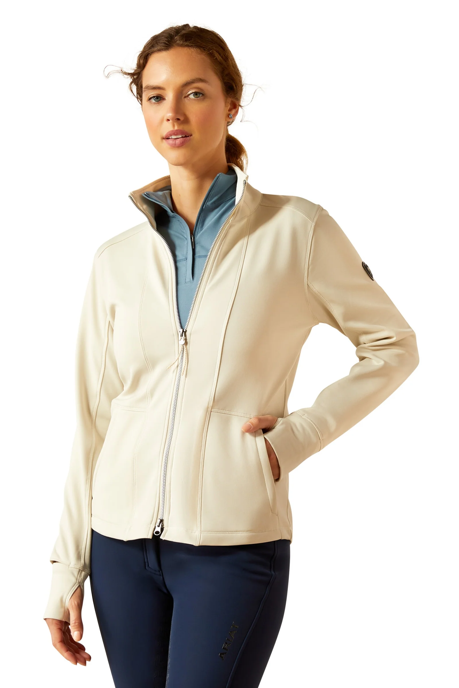 Zaphus Full Zip Sweatshirt Summer Sand XS