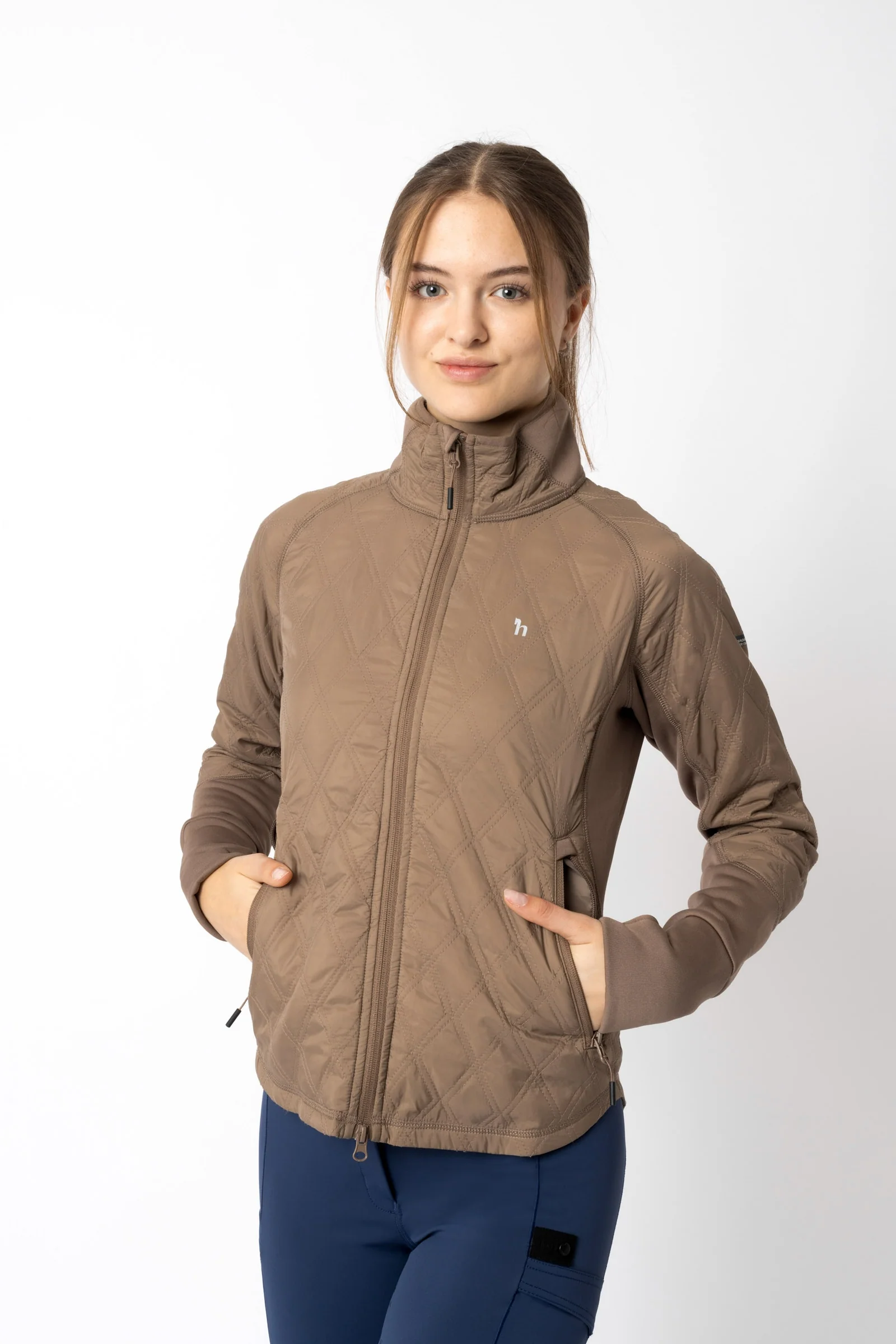 Zoe Women's Lightweight Padded Riding Jacket Caribou 18